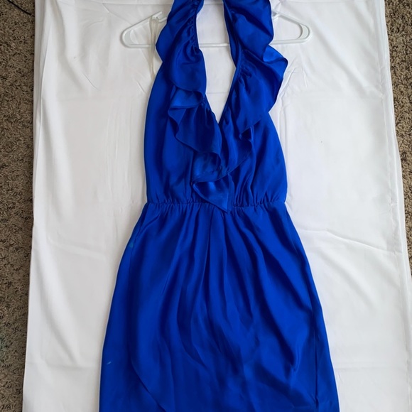 ‼️SOLD NWOT Amanda Uprichard Silk Halter Cocktail Dress - Picture 3 of 7